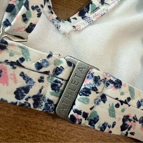 Athleta Floral Two Piece Bikini Size Small and Medium - Picture 4 of 10